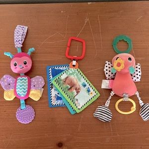 Baby Stoller Car seat toy lot